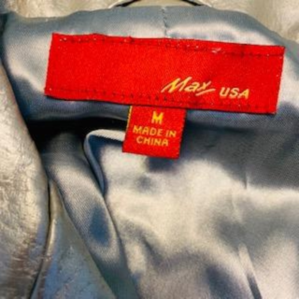 100% Leather Silver Metallic Jacket - image 7